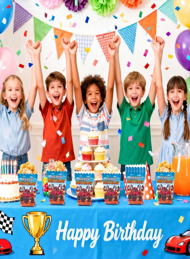 Roaring Good Time Monster Truck Party Popcorn Boxes Racing Decoration Bags Goody Treat Candy Bags Monster Truck Party Supplies for Themed Birthday Decor Supplies 10 PCS - Image 5